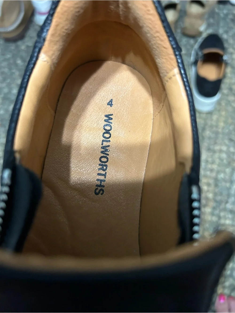 Woolworths sleek black
